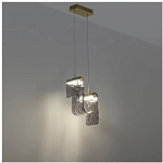 Подвесной светильник волнистой формы из фактурного стекла Wave варинант исполнения - 9 | Loft Concept в Красноярске