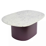 Журнальный столик овальный с мраморной столешницей Decor Showcase варинант исполнения - 1 | Loft Concept в Красноярске