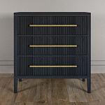 Комод Primo с 3 выдвижными ящиками Черный дуб варинант исполнения - 1 | Loft Concept в Красноярске