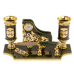 Настольный письменный набор из нефрита с ножом для бумаг в подарочной коробке Maecenas варинант исполнения - 1 | Loft Concept в Красноярске