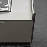 Дизайнерский комод серый с глянцевым фасадом Darren варинант исполнения - 1 | Loft Concept в Красноярске