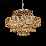 Люстра хрустальная в неоклассическом стиле на золотистом каркасе Majesty варинант исполнения - 3 | Loft Concept в Красноярске