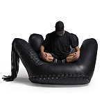 Дизайнерское кожаное кресло в форме руки Poltronova Joe Whip Armchair варинант исполнения - 8 | Loft Concept в Красноярске