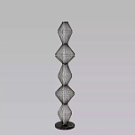 Торшер светодиодный с плетеным металлическим каркасом Metal Interweaving варинант исполнения - 4 | Loft Concept в Красноярске