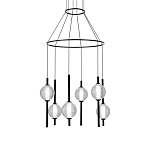 Люстра светодиодная с 6-ю сферическими стеклянными плафонами Splatter варинант исполнения - 2 | Loft Concept в Красноярске