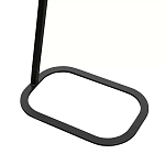 Столик приставной с прямоугольной серой столешницей Steel Stable Table варинант исполнения - 3 | Loft Concept в Красноярске