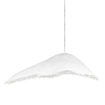 Подвесной светильник с асимметричным волнообразным абажуром и фактурной бахромой по краю Tactile Line варинант исполнения - 1 | Loft Concept в Красноярске
