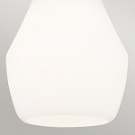 Подвесной светильник каплевидной формы с комбинированным плафоном из стали и белого матового стекла Kichler варинант исполнения - 5 | Loft Concept в Красноярске