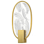 Бра с гравировкой на акриловом плафоне Gravyura Bronze варинант исполнения - 1 | Loft Concept в Красноярске