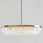 Люстра круглая с подвесками в форме стеклянных капель Glass Rain варинант исполнения - 1 | Loft Concept в Красноярске