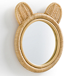 Зеркало из ротанга в форме головы медведя Wicrer Furniture варинант исполнения - 2 | Loft Concept в Красноярске