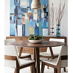 Обеденный стол круглый с изогнутыми ножками Godenza Round V Table варинант исполнения - 3 | Loft Concept в Красноярске