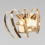 Бра золотого цвета с изогнутыми хрустальными элементами Radiant Ribbons варинант исполнения - 2 | Loft Concept в Красноярске