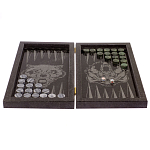 Подарочные нарды из натурального камня с гравировкой Backgammon from Stone варинант исполнения - 2 | Loft Concept в Красноярске