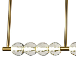 Линейная люстра Celestin Spheres Brass Linear Chandelier варинант исполнения - 2 | Loft Concept в Красноярске