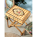 Приставной столик с ящиком в стиле ретро Vintage Rustic Tablecloth варинант исполнения - 7 | Loft Concept в Красноярске