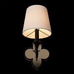 Бра с белым текстильным абажуром и фигурным основанием с зеркальной вставкой Vitorino варинант исполнения - 11 | Loft Concept в Красноярске