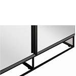 Двухдверный шкаф с зеркальными дверцами Strict Lines варинант исполнения - 3 | Loft Concept в Красноярске