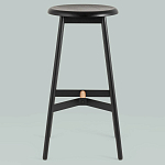 Черный барный стул Knopper варинант исполнения - 3 | Loft Concept в Красноярске