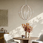 Подвесной светильник из дерева в форме сферы Eco Light варинант исполнения - 4 | Loft Concept в Красноярске