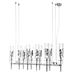 Люстра подвесная прямоугольная с 10-ю цилиндрическими плафонами LIAISON варинант исполнения - 4 | Loft Concept в Красноярске
