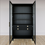 Дизайнерский шкаф витрина Elsa Dreams Black с 4-мя ящиками варинант исполнения - 5 | Loft Concept в Красноярске