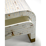 Тумбочка прикроватная Amo Bone Inlay Bedside Almond варинант исполнения - 2 | Loft Concept в Красноярске