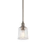 Подвесной светильник со стеклянным плафоном в форме колокола с эффектом пузырьков Kichler варинант исполнения - 1 | Loft Concept в Красноярске