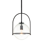 Подвесной светильник с прозрачным плафоном в форме шара в арочной подвеске Hinkley варинант исполнения - 1 | Loft Concept в Красноярске