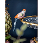 Чаша из прозрачного стекла с фигурками разноцветных попугаев на ободке 38 Eden Garden варинант исполнения - 3 | Loft Concept в Красноярске