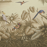 Обои ручная роспись Le Brésil Amarelo Sepia варинант исполнения - 1 | Loft Concept в Красноярске