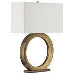 Настольная лампа с корпусом в форме кольца и прямоугольным абажуром French Ring варинант исполнения - 6 | Loft Concept в Красноярске