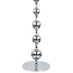 Торшер с плафонами из стеклянных шаров Pearls Suspension Chrome Floor Lamp варинант исполнения - 3 | Loft Concept в Красноярске