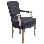 Кресло Aubrey Classical Armchair dark grey velour варинант исполнения - 1 | Loft Concept в Красноярске