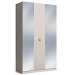 Шкаф трёхдверный с 2-мя зеркальными дверками Satin Furniture варинант исполнения - 1 | Loft Concept в Красноярске