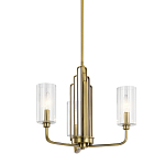  Люстра с прозрачными рифлеными цилиндрическими плафонами Kichler варинант исполнения - 1 | Loft Concept в Красноярске