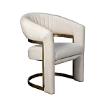 Полукресло Valbonne Chair cream velour варинант исполнения - 2 | Loft Concept в Красноярске