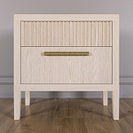 Прикроватная Тумбочка Primo с двумя ящиками Светлый дуб варинант исполнения - 1 | Loft Concept в Красноярске