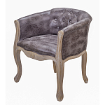 Кресло низкое в стиле прованс Louis French Armchair brown варинант исполнения - 1 | Loft Concept в Красноярске