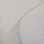 Кресло без подлокотников с обивкой из белой ткани букле Pacification варинант исполнения - 5 | Loft Concept в Красноярске