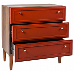 Комод красный из массива бука с 3-мя ящиками Wenge Light варинант исполнения - 3 | Loft Concept в Красноярске