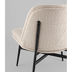 Кресло лаунж Tail молочный варинант исполнения - 3 | Loft Concept в Красноярске