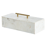 Шкатулка из белого мрамора Save Time варинант исполнения - 1 | Loft Concept в Красноярске