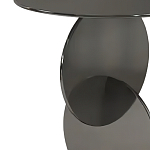 Дизайнерский журнальный стол с основанием из круглых элементов Lirod варинант исполнения - 1 | Loft Concept в Красноярске