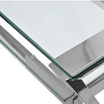 Стол письменный с прозрачной столешницей Corporate Identity варинант исполнения - 2 | Loft Concept в Красноярске