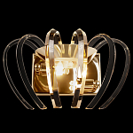 Бра золотого цвета с изогнутыми хрустальными элементами Radiant Ribbons варинант исполнения - 1 | Loft Concept в Красноярске