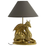 Настольная лампа с абажуром Дракон Golden Dragon Lamp Brown варинант исполнения - 5 | Loft Concept в Красноярске