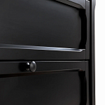 Комод с 3-мя ящиками черный Silva Black Chest of Drawers варинант исполнения - 6 | Loft Concept в Красноярске