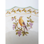 Ваза из голубого фарфора с рисунком птиц и цветов и декоративными элементами Blue Garden варинант исполнения - 5 | Loft Concept в Красноярске