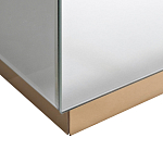 Столик журнальный зеркальный с золотым декором Gold Painted Mirror Table варинант исполнения - 2 | Loft Concept в Красноярске